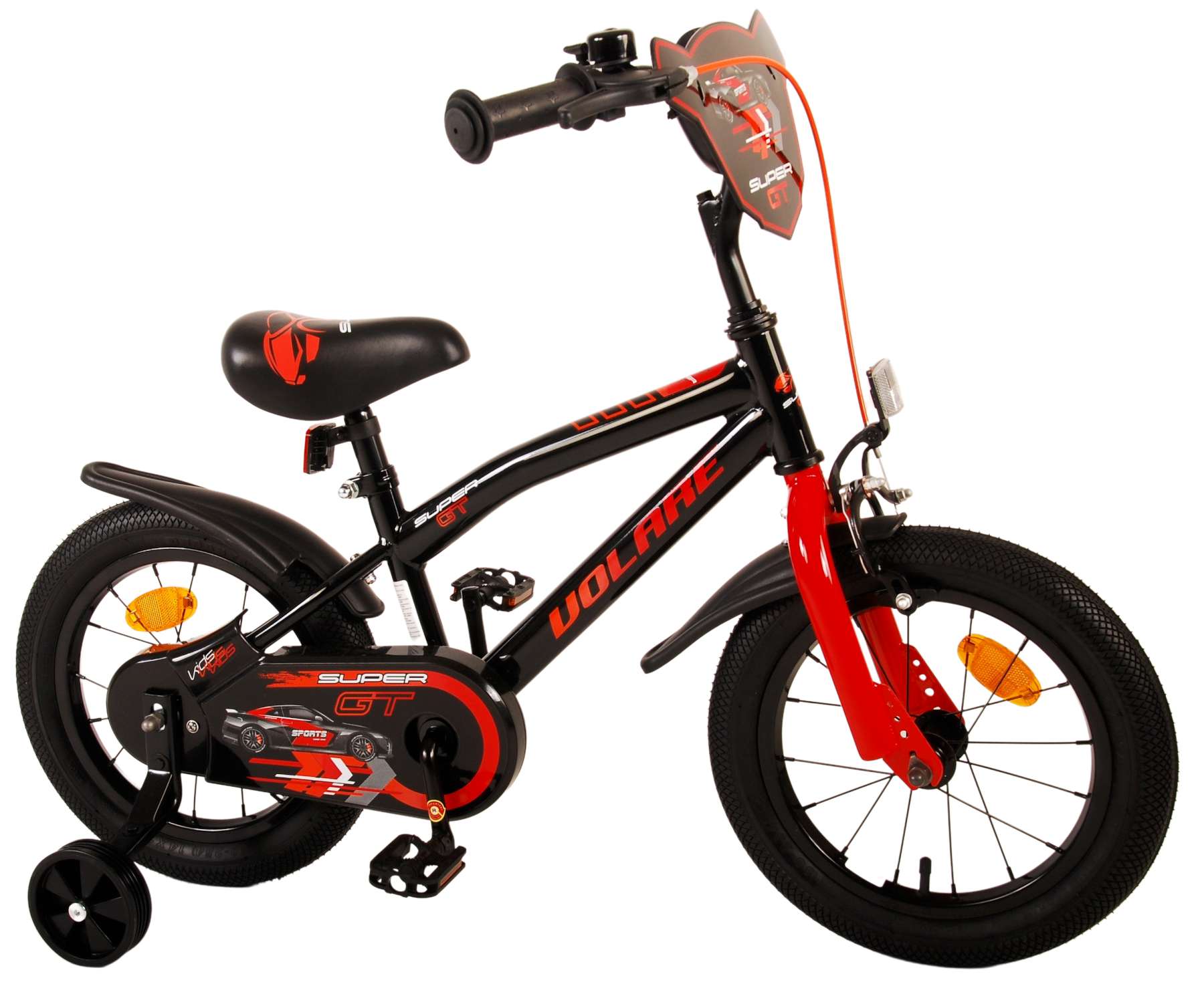TPFSports Super GT Kinderfahrrad - Jungen - 14 Zoll - Rücktritt + Handbremse - Blau