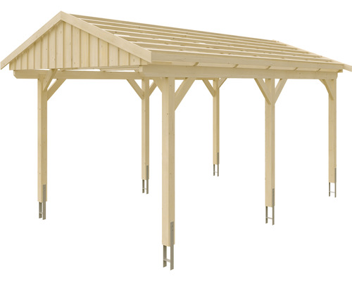 SKAN Holz Fichtelberg enkele carport 317 x 566 cm naturel