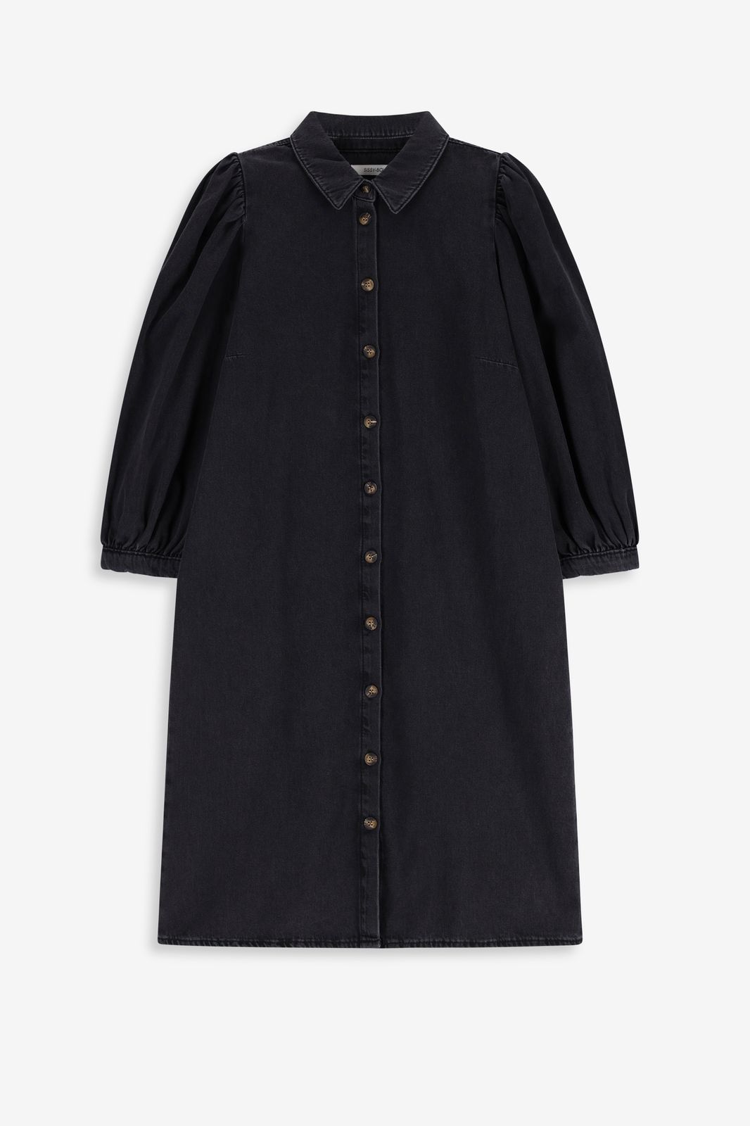 Grijze denim jurk