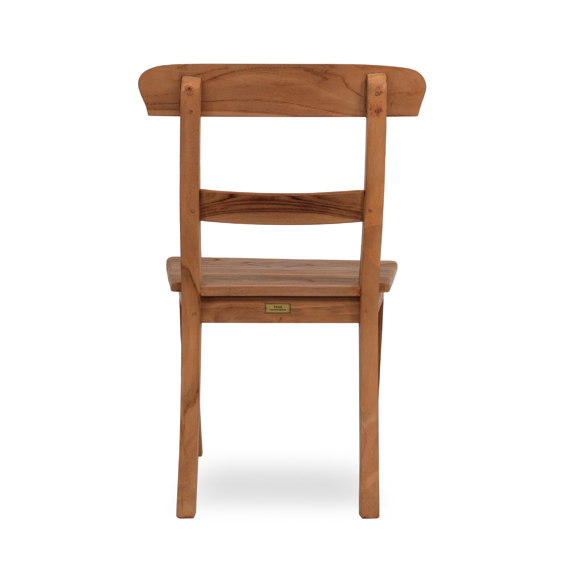 Teak-Stuhl 'Gelder', natur, T 55 cm, B 46 cm, H 89 cm von fischer's lagerhaus