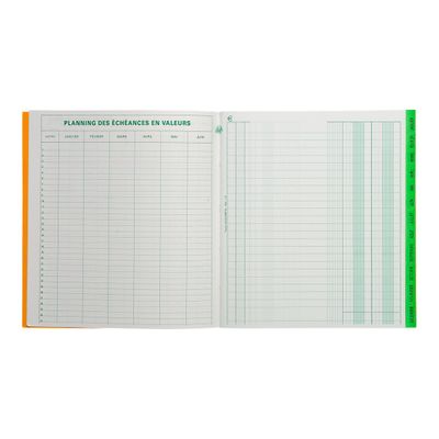 Exacompta - Échéancier - 72 pages - 21 x 19 cm