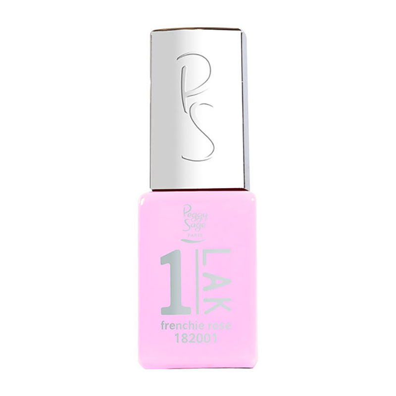 1-LAK vernis semi-permanent 3 en 1 Frenchie Rose
