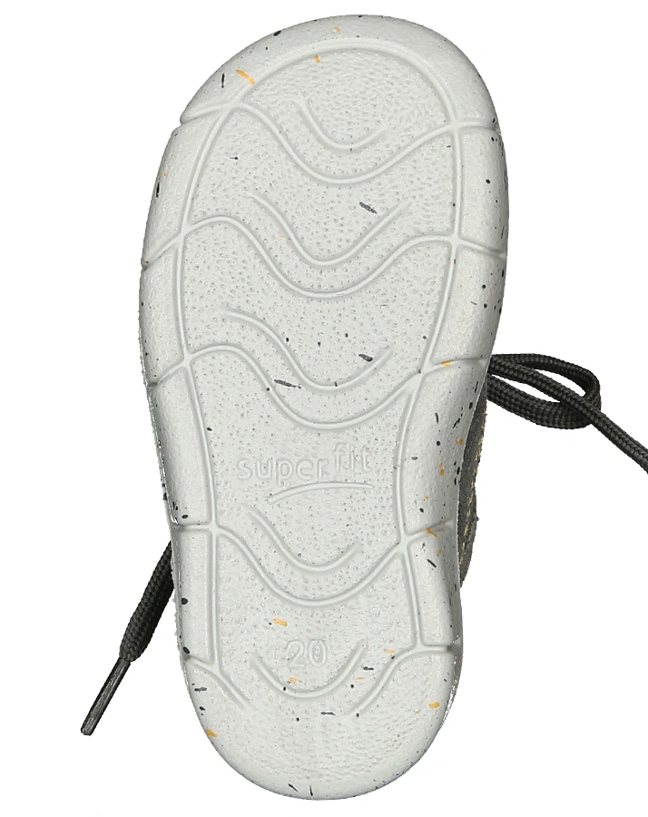 Schnür-Lauflernschuhe ULLI in grau/gelb