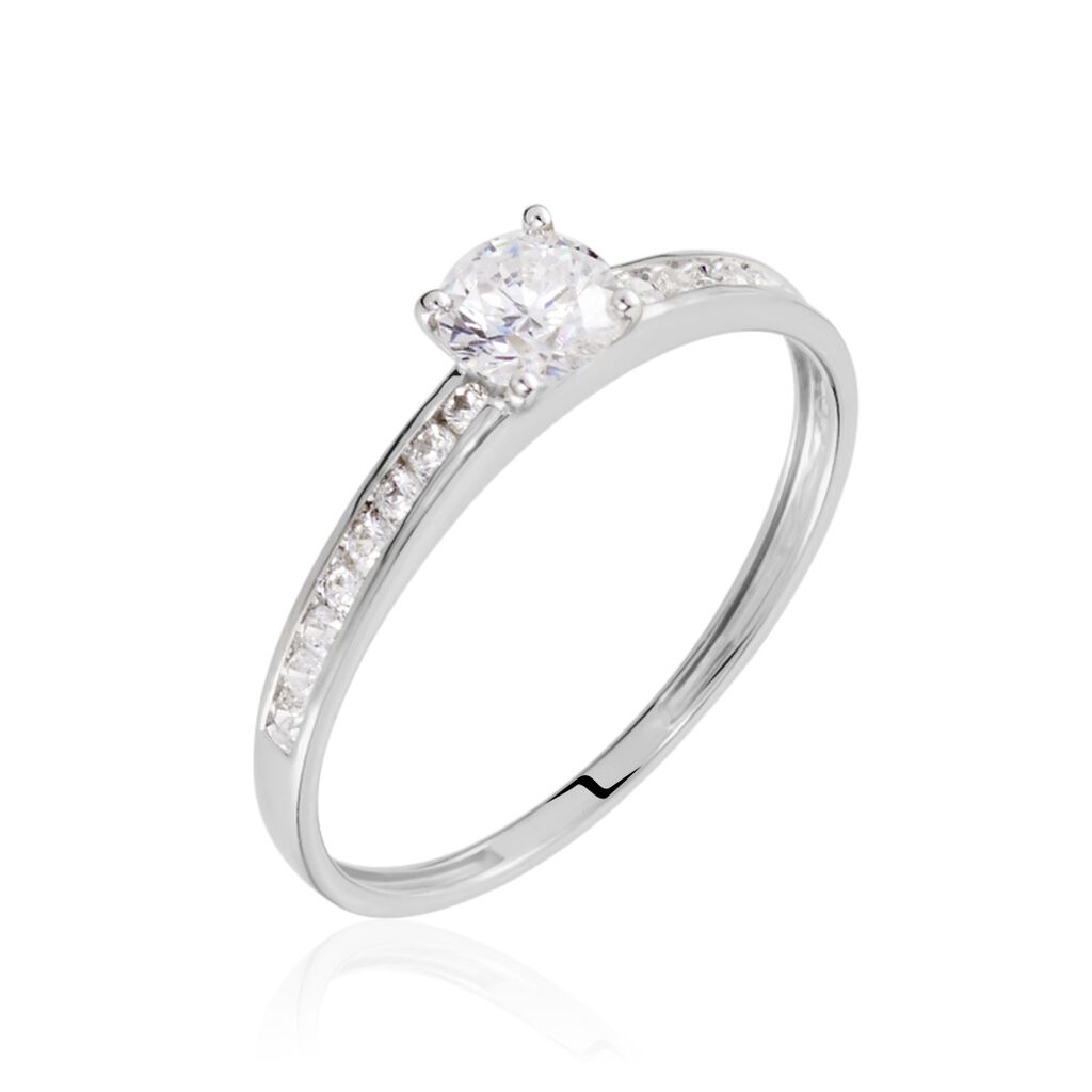 Bague Harem Or Blanc Oxyde