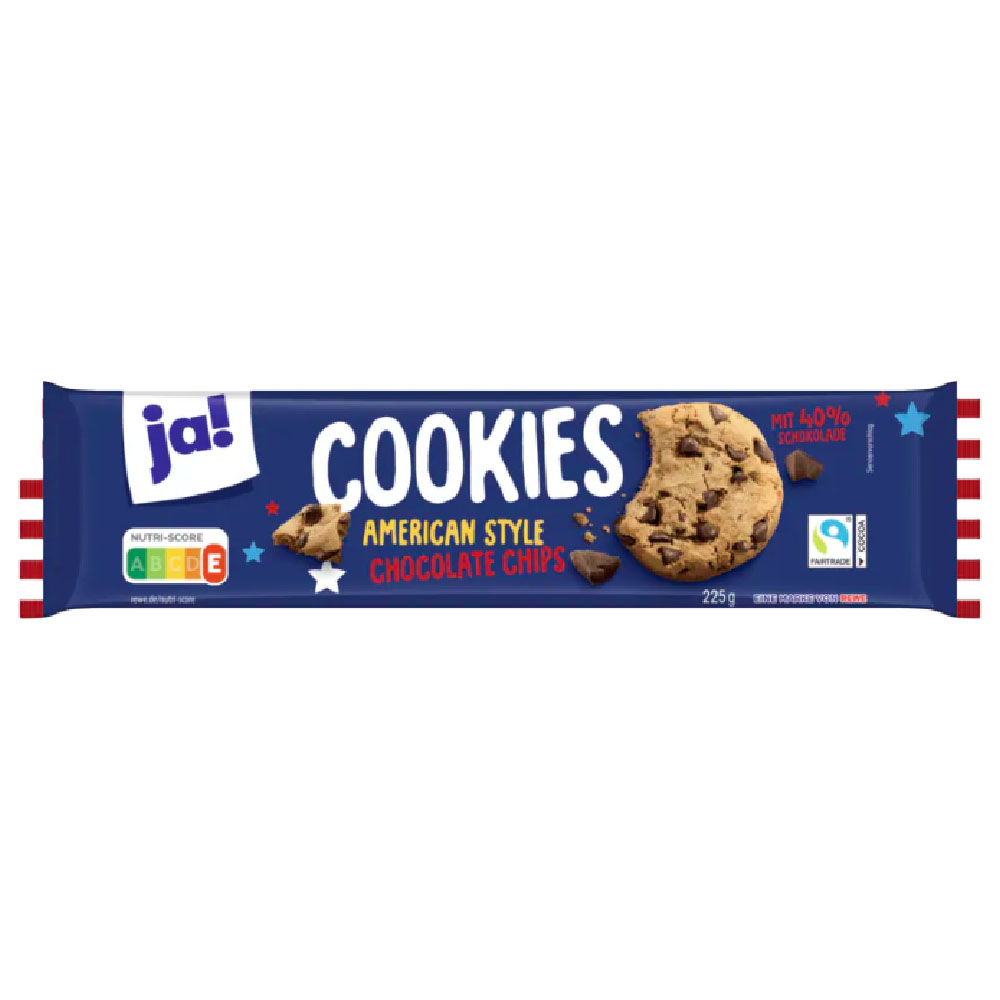 ja! Cookies American Style Chocolate Chip 225g MHD:8.11.25