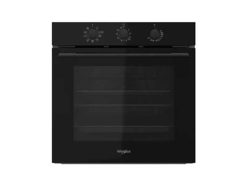 Whirlpool OMK38HU0B - Ovn - til indbygning - niche - bredde: 56 cm - dybde: 56 cm - højde: 58.3 cm - med selv-rengøring - Klasse A - sort