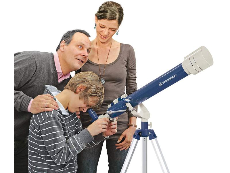 Bresser junior Teleskop Junior 60/700 AZ1 Ultraleichtes Teleskop für junge Forscher