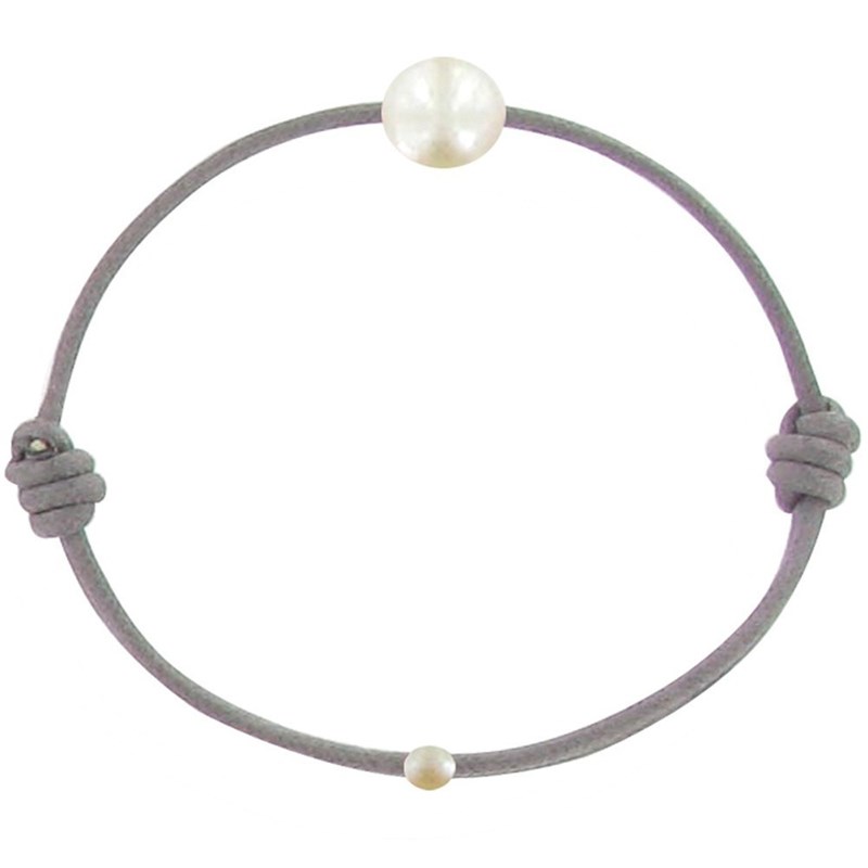 Bracelet Enfant La Perle Blanche des Petites Poulettes - Classics - Gris
