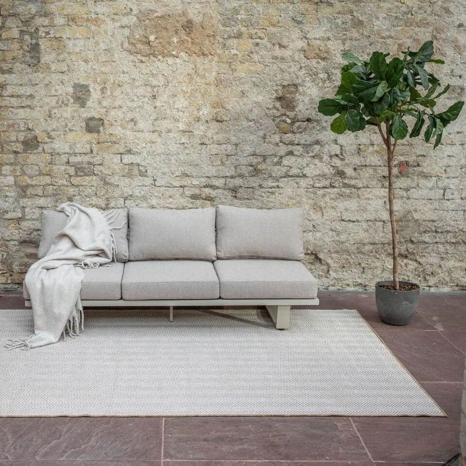 Interieur05 Jute buitenkleed naturel zigzag - 230 x 160 cm