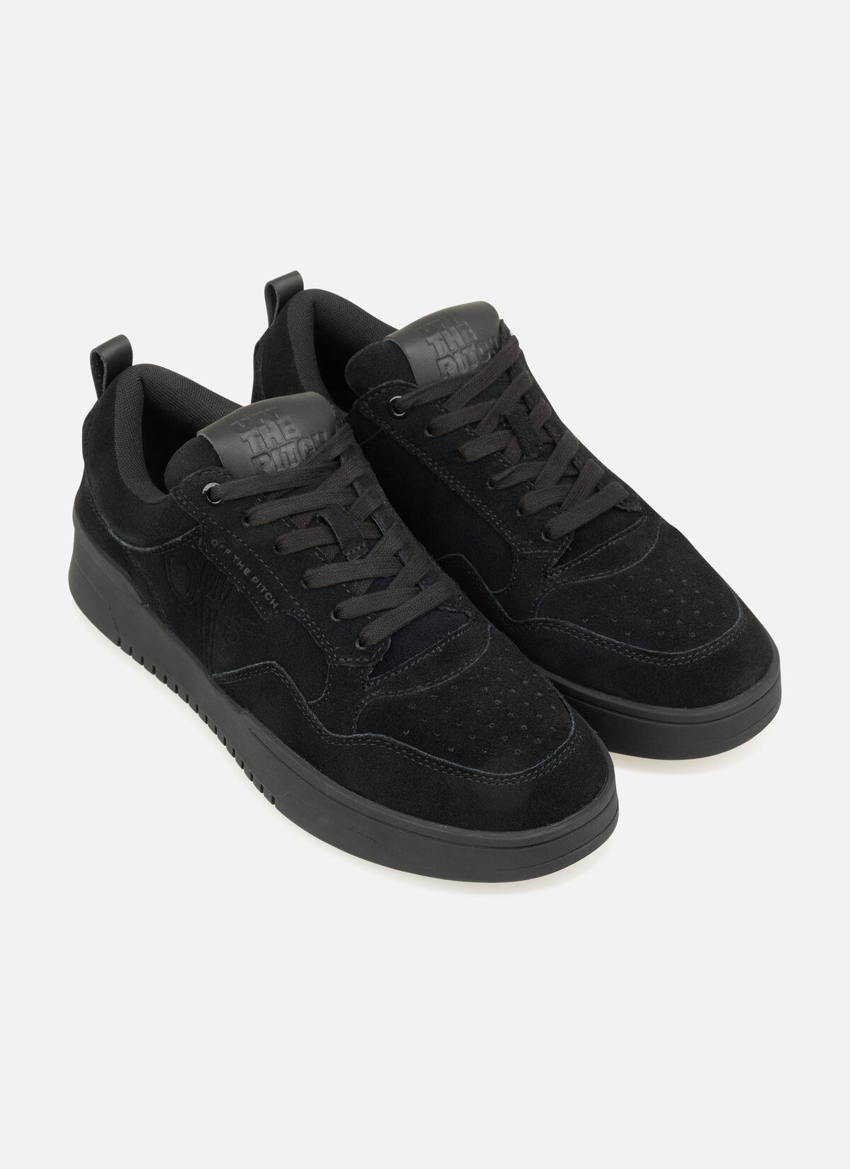 Off The Pitch Fullstop Suede Sneakers Heren Zwart
