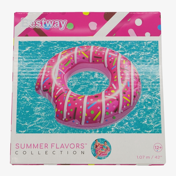 Zwemband donut roze 107 cm