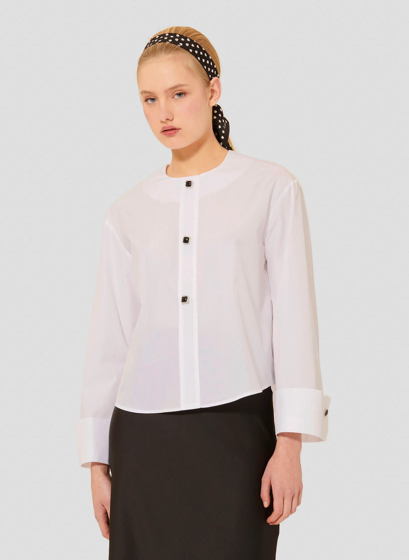CARILLON - Chemise droite en coton | Blanc