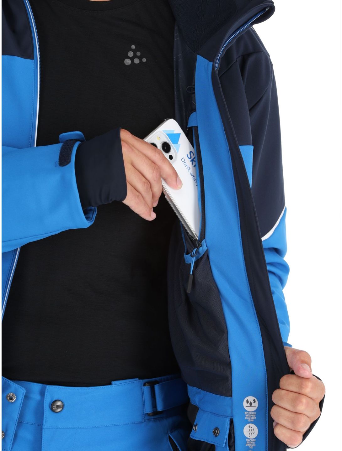 33W0897 softshell ski-jas heren