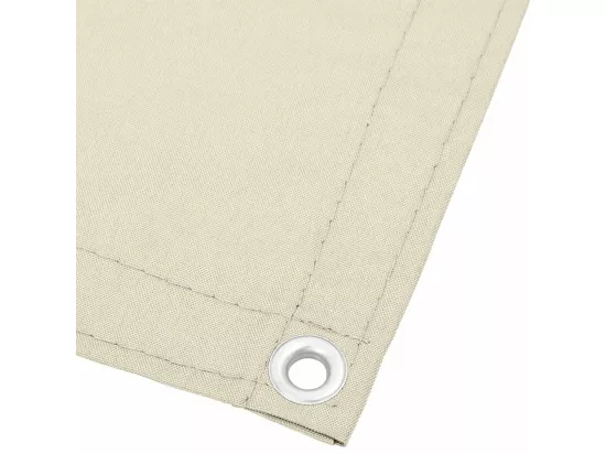 Écran de balcon crème 90x1000 cm 100% polyester oxford