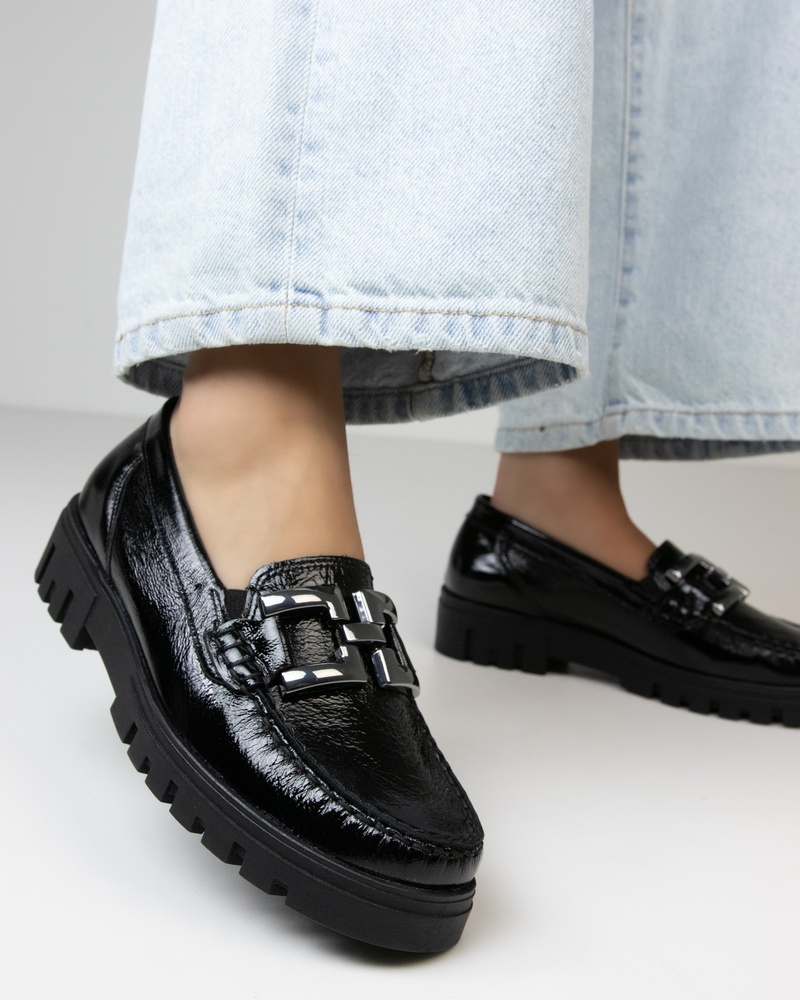 Waldläufer H-Serena Mocassins & loafers  - zwart
