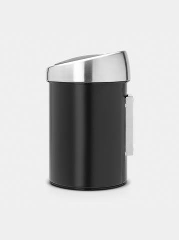 Touch Bin afvalemmer, 3 liter, kunststof binnenemmer - Matt Black