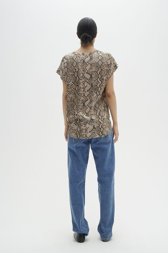 InWear LiraIW Print Top Premium Structure snake print