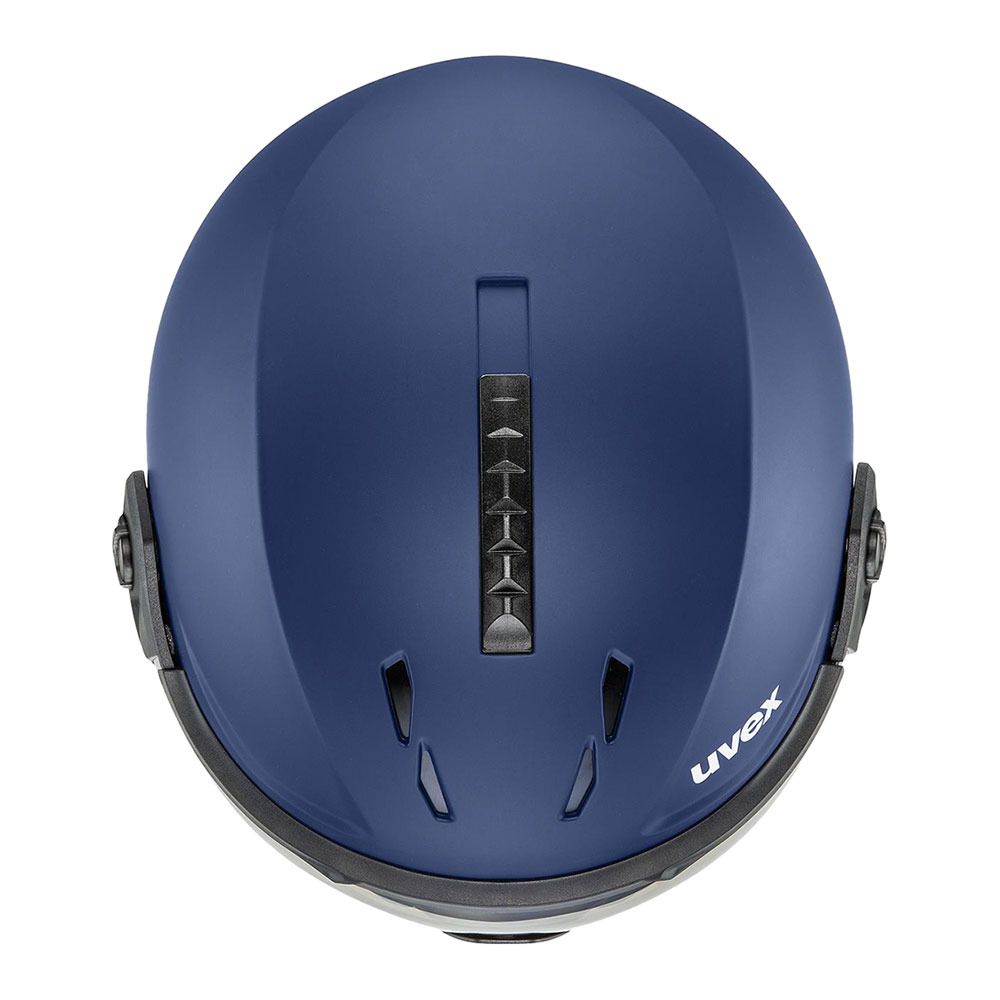 Uvex INSTINCT VISOR - Casque ski navy mat/silver mirror