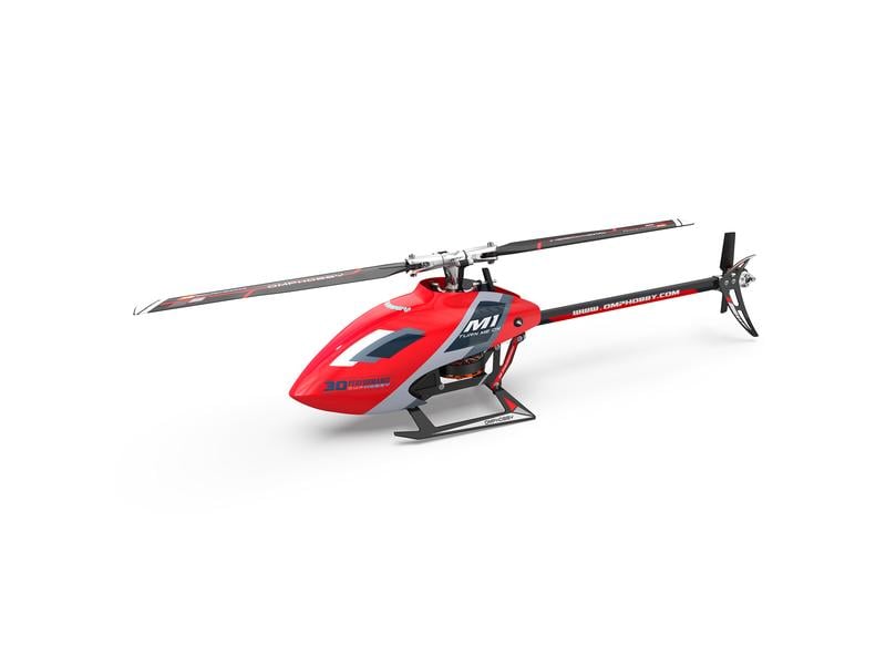 OMPHobby Helikopter M1 EVO Flybarless, 3D, Rot BNF OMP M1 Evo – Vollwertiger 3D Heli im Mini Format mit nur 290 mm Rotordurchmesser
