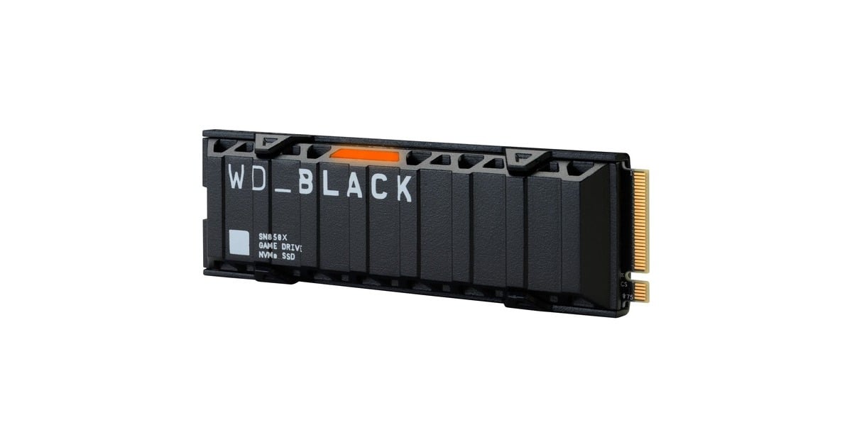 WDBlack SN850X NVMe 2 TB SSD  (Zwart, PCIe 4.0 x4, NVMe, M.2 2280, Heatsink)