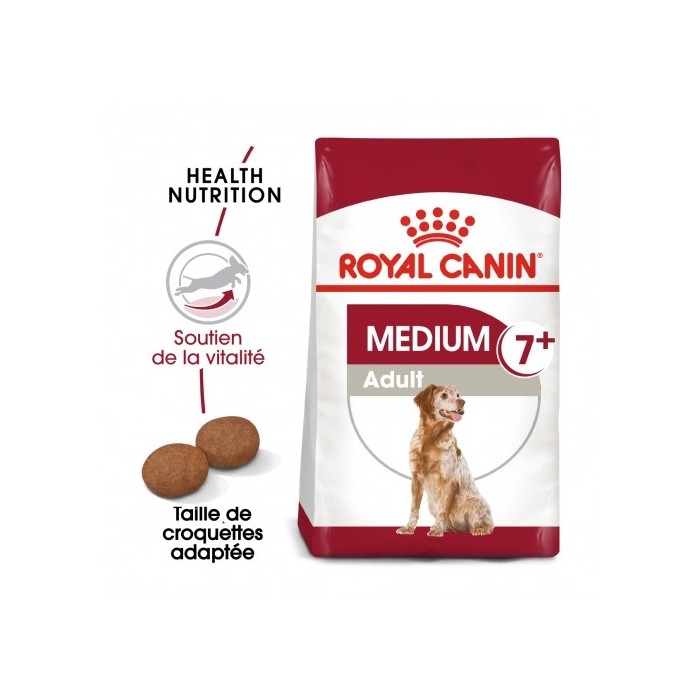 ROYAL CANIN Medium Adult 7+ - Croquettes pour chien