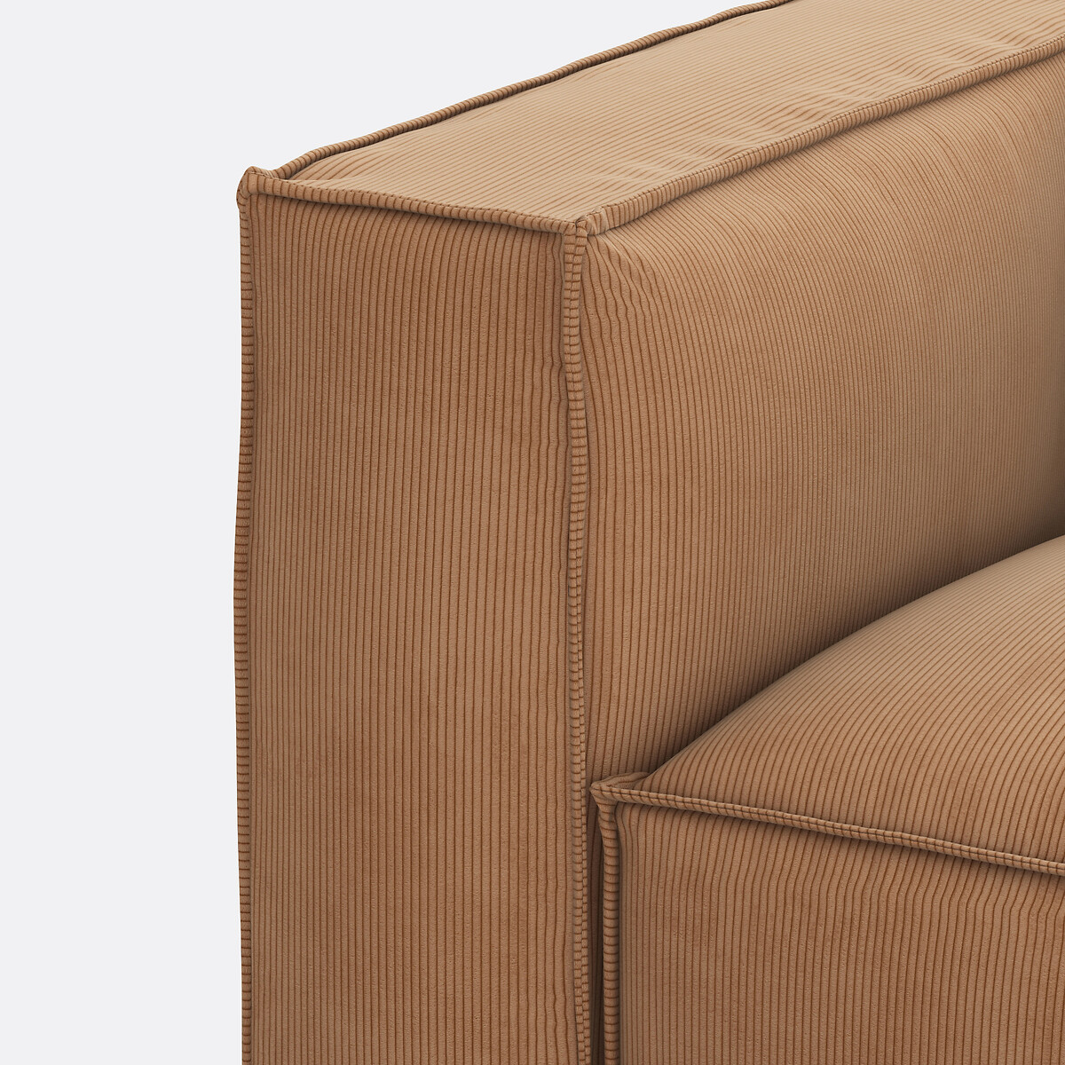 LA REDOUTE INTERIEURS<br>Sofá modular, 2 lugares, veludo cotelê, Seven