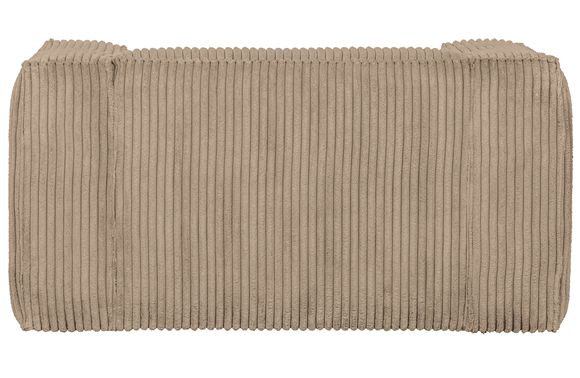Bean fauteuil grove ribstof Travertin