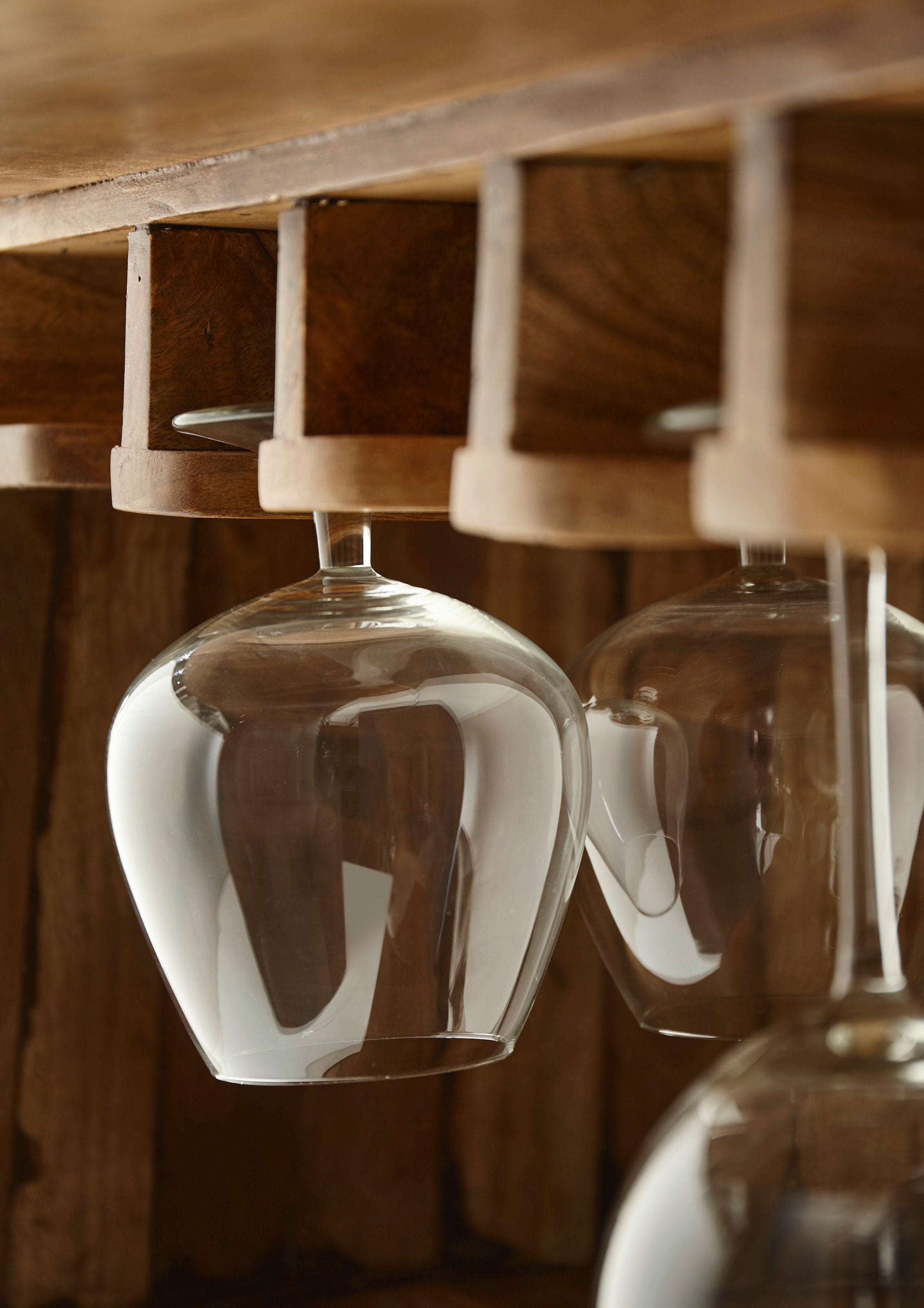 Stolkom Bartisch »Fiasko« Massivholz Mango Wood im Vintage Style