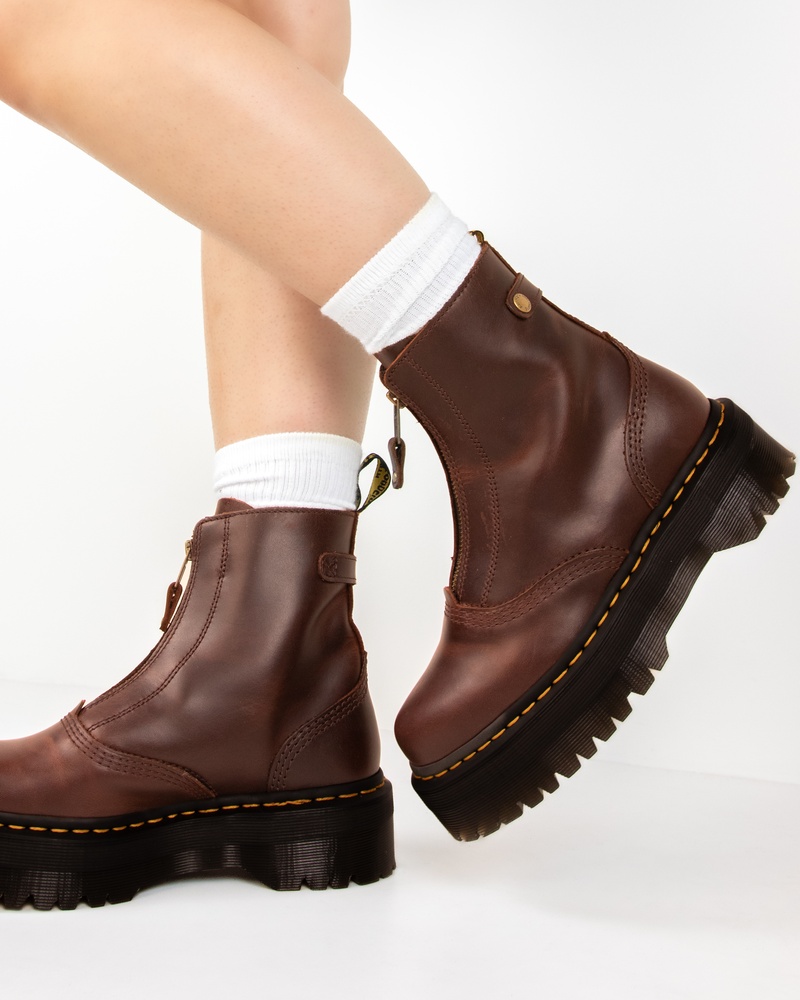 Dr. Martens Jetta Rits- & gesloten boots  - bruin