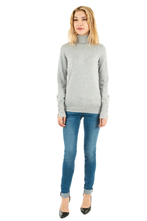 Pull hiver guess jeans paule tn h9c9 light stone heather