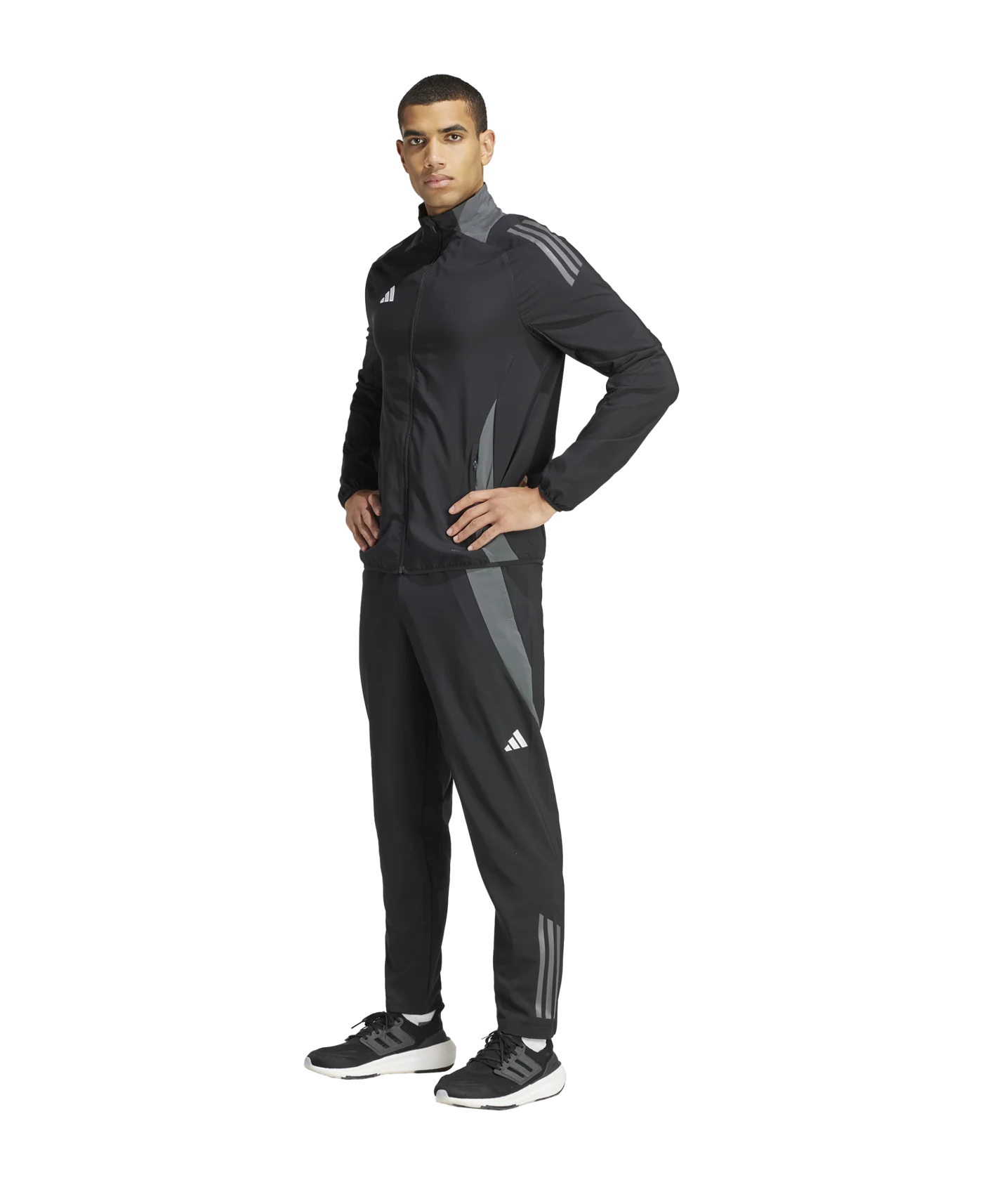 adidas Tiro 24 Competition Präsentationshose Schwarz Grau