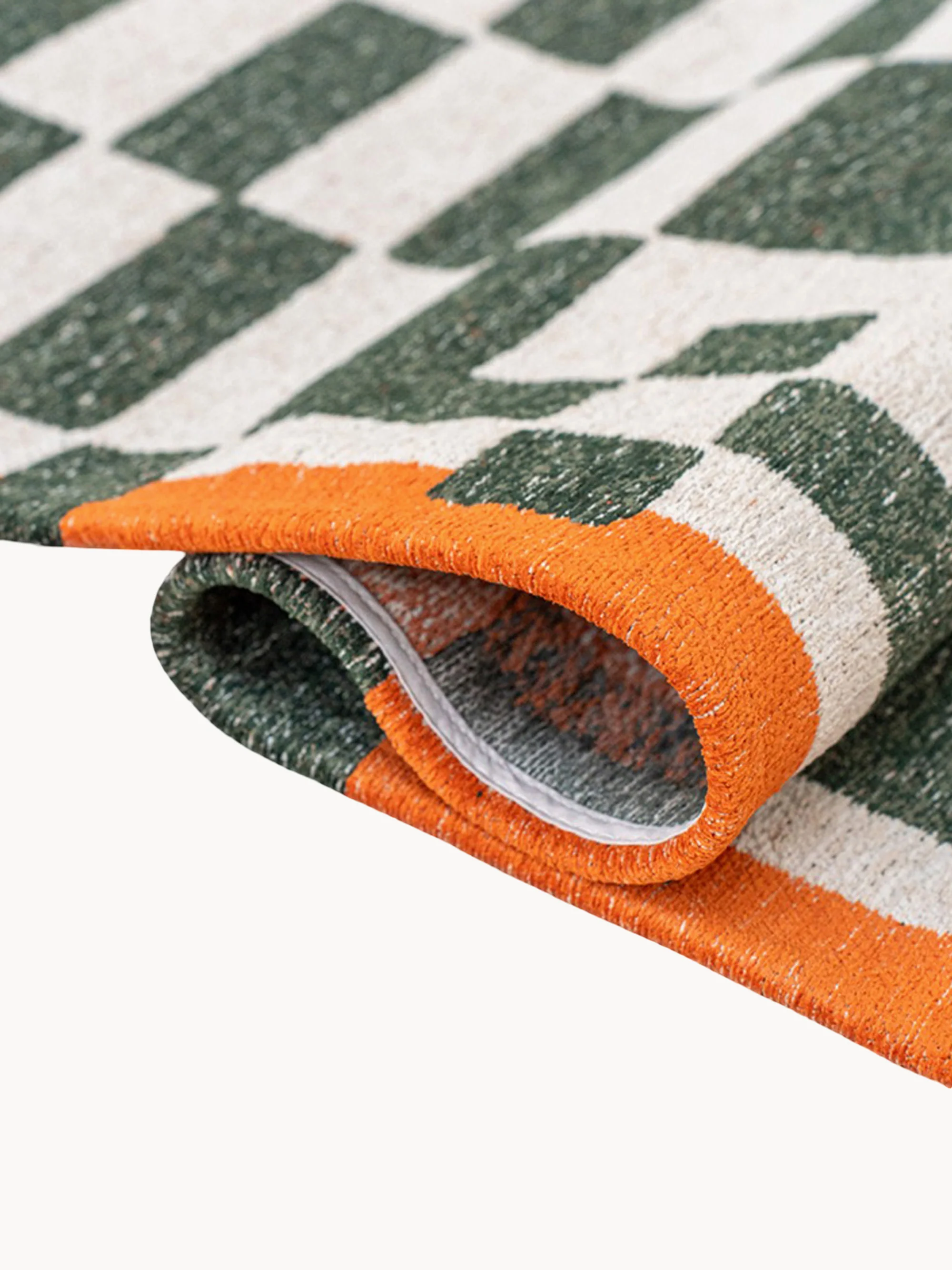 Wasbaar jacquard in- & outdoor vloerkleed Chess