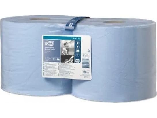 Tork Tork - Liten rullpapirvaskeklut for vanskelig smuss, 2-lags, ekstra absorberende, premium - Blå