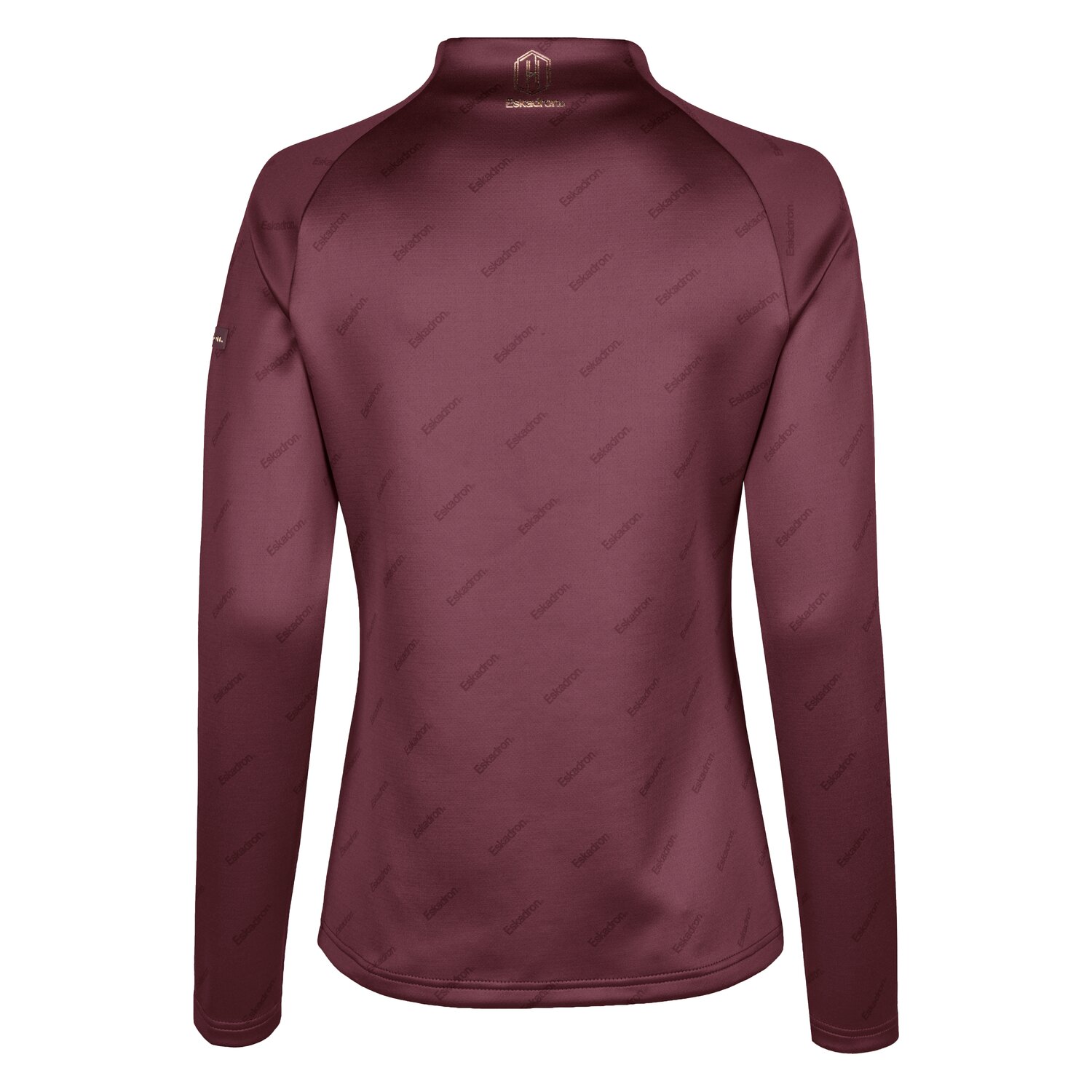 ESKADRON Heritage Langarmshirt Half-Zip  - cassis