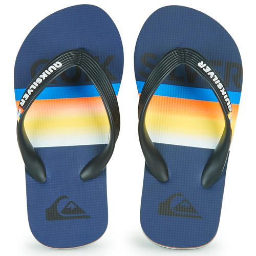 Quiksilver - MOLOKAI SLAB - Bleu / orange / noir