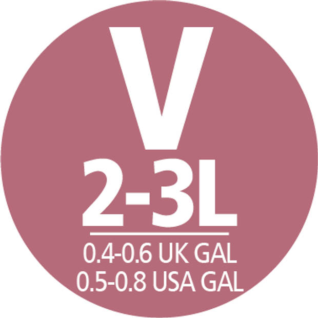 Brabantia PerfectFit afvalzak met trekbandsluiting code V, 3 liter, 20 stuks/rol - White