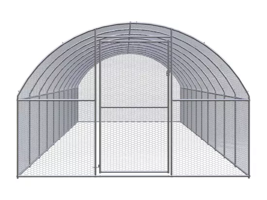 Poulailler d'extérieur 3x10x2 m Acier galvanisé