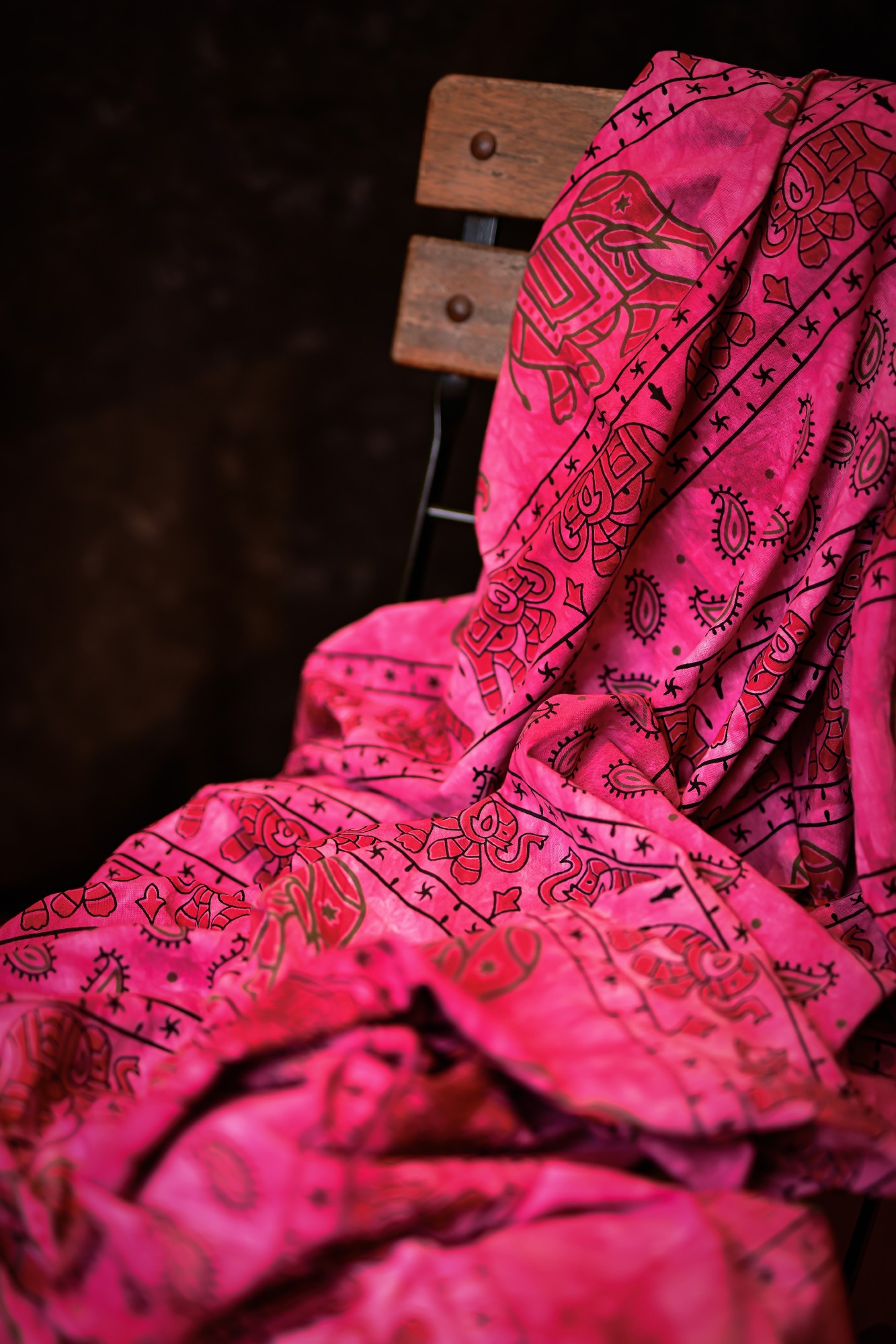 Tagesdecke 'Raspberry', aus 100% Baumwolle, pink, L 210 cm, B 245 cm von fischer's lagerhaus