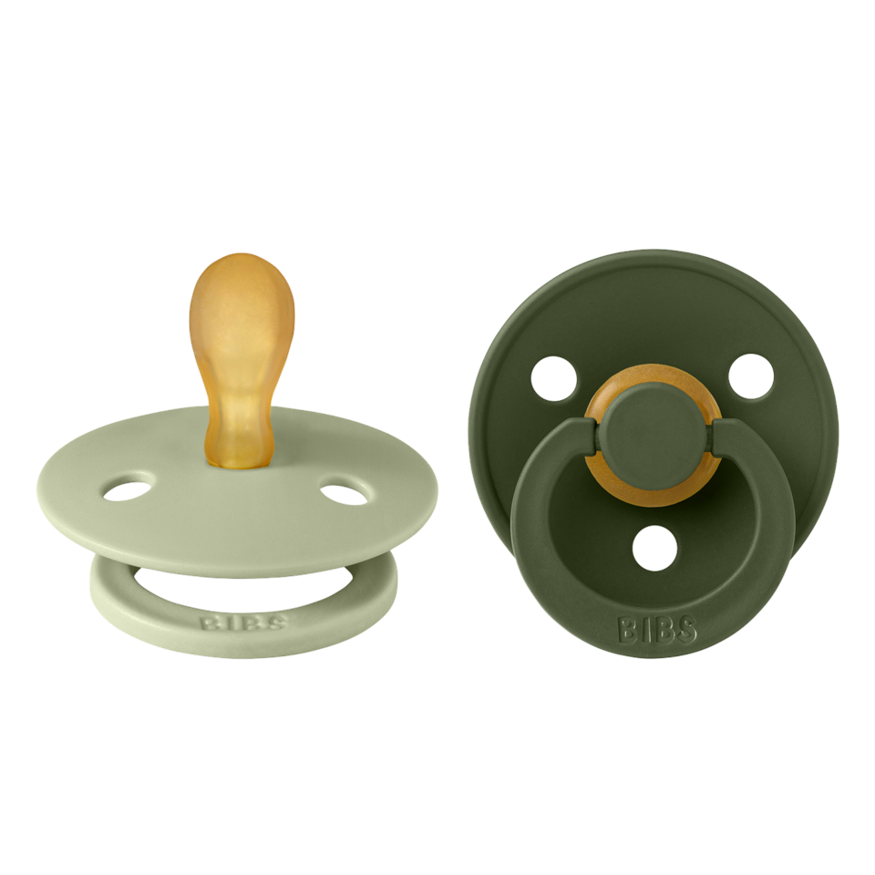 BIBS - Pacifier Colour 2 PAK - Blush & Sage - str 1