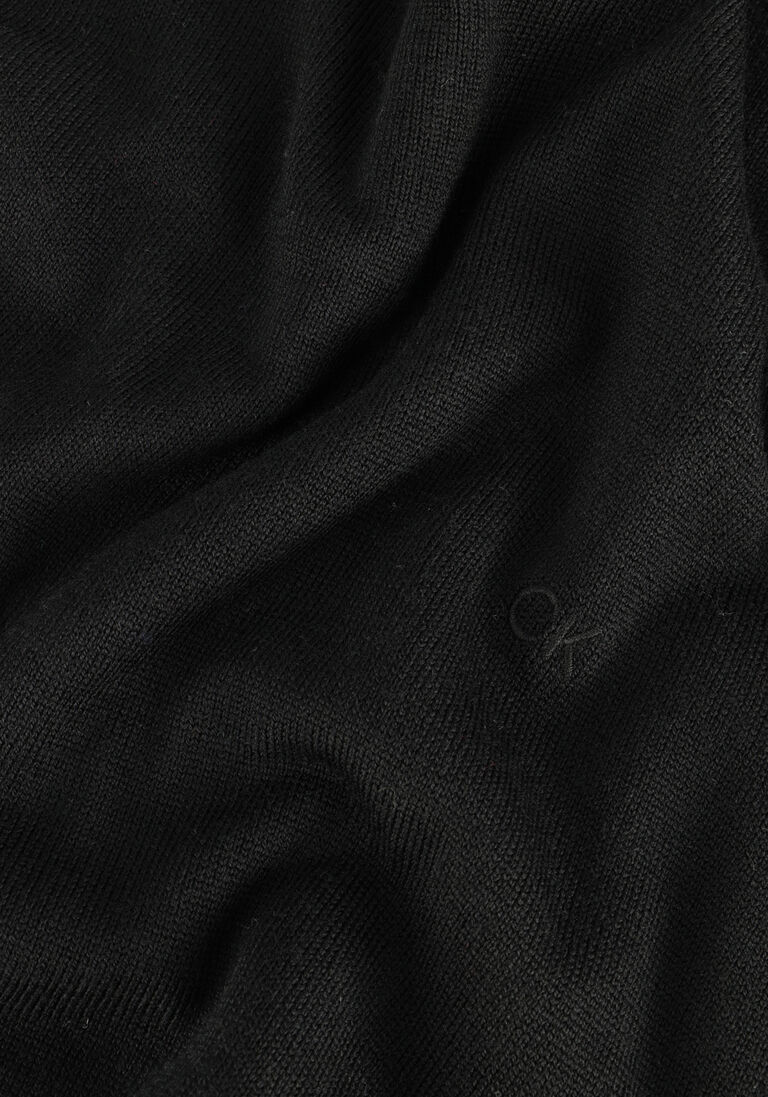 CALVIN KLEIN zwarte calvin klein sweater superior wool crew neck sweater
