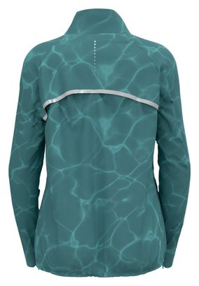 Veste Running Femme Odlo Zeroweight Print Bleu