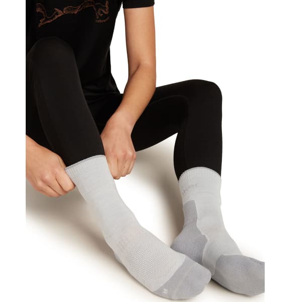 Chaussette randonnée ICEBREAKER W MER HIKE+ LIGHT CREW ETHER/ALLOY
