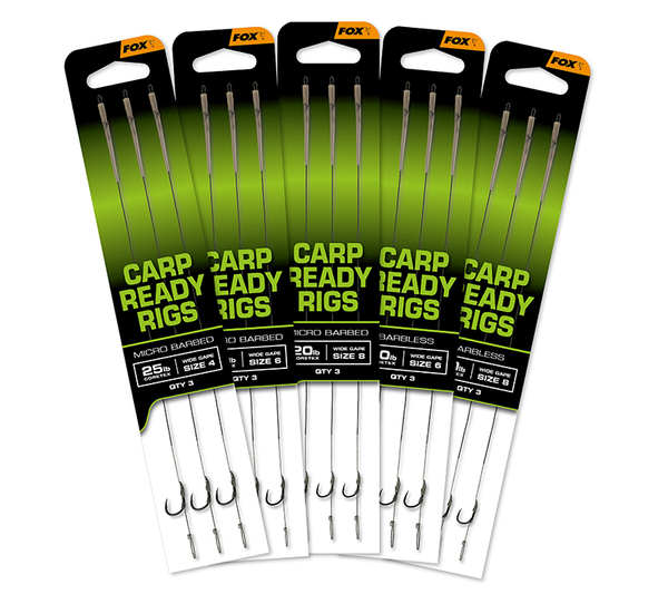 Bas de ligne Fox Carp Ready Rigs Wide Gape 20cm (3 pcs)