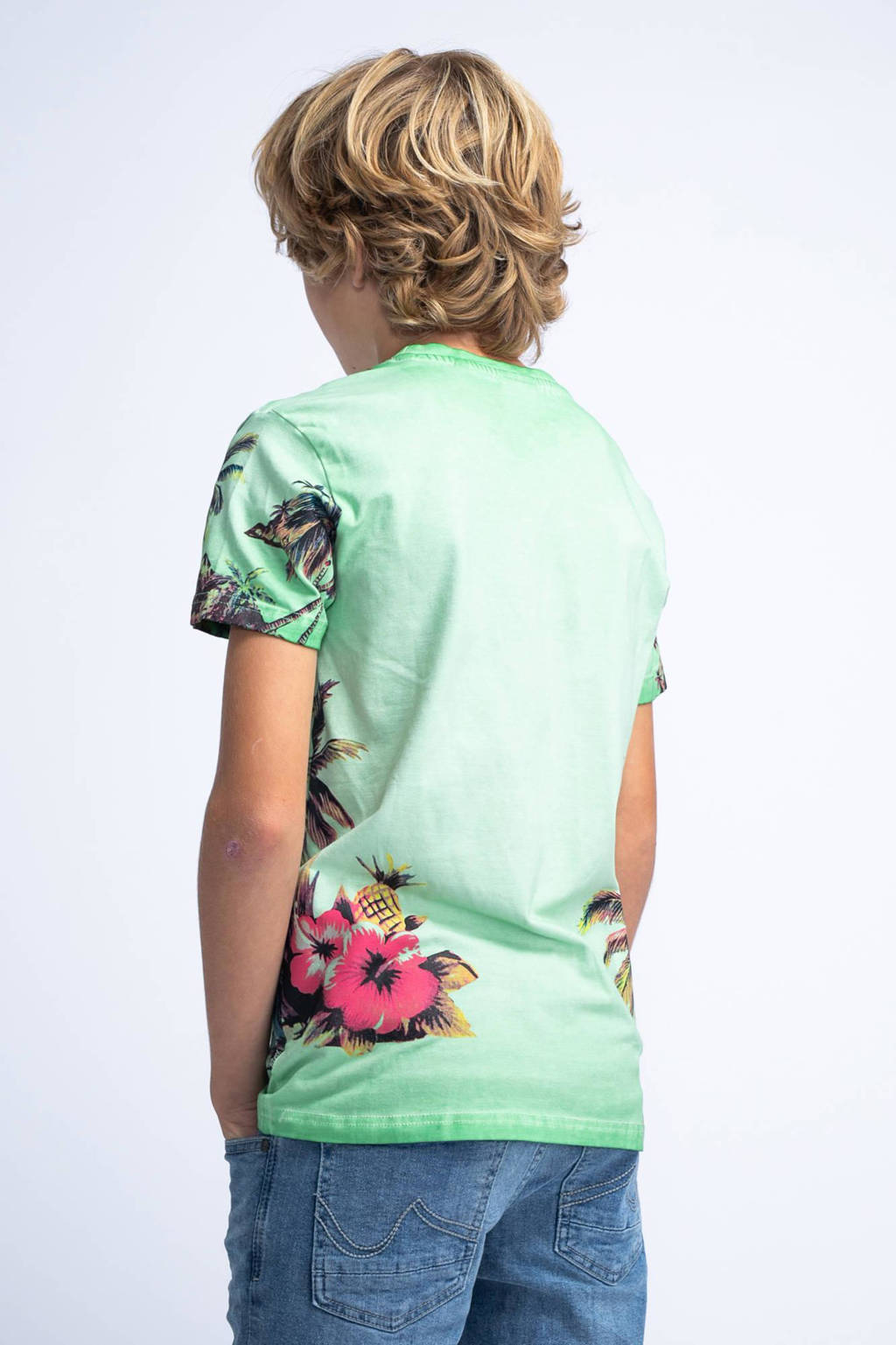 Petrol Industries T-shirt met all over print multicolor