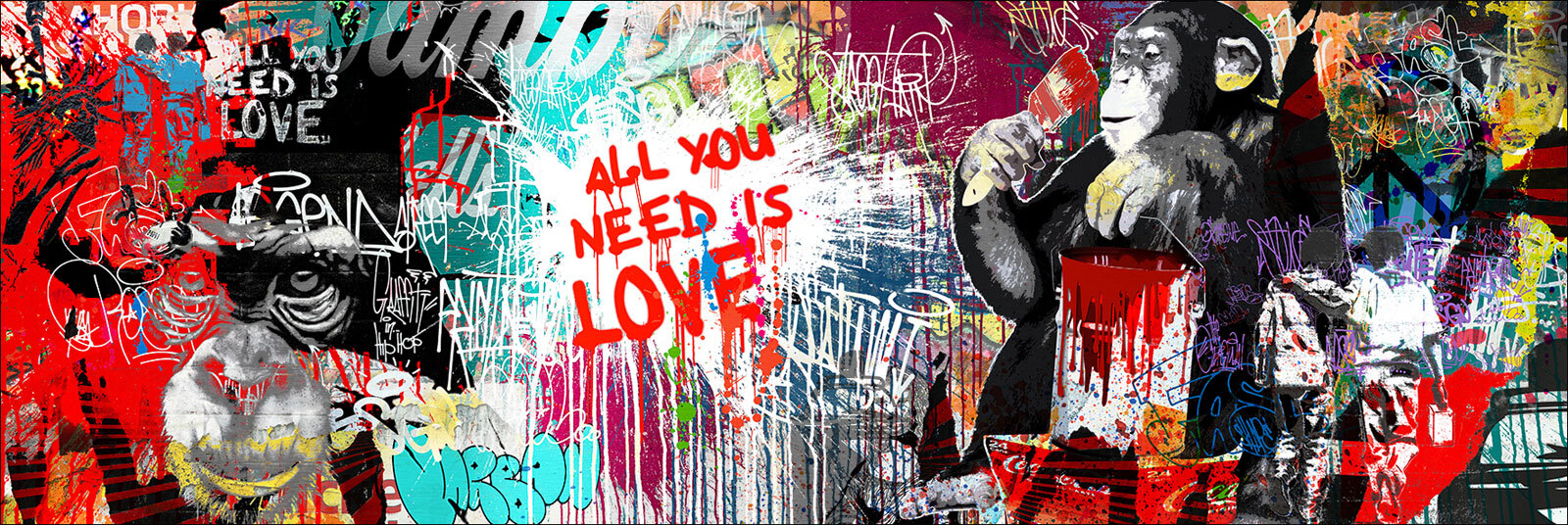 PRO ART Alu-Art Bild MONKEY DREAM 150 x 50 cm