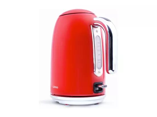 Bouilloire design Rétro rouge 1.7L