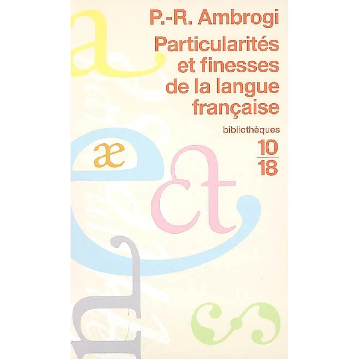 Particularités et finesses de la langue française · Occasion