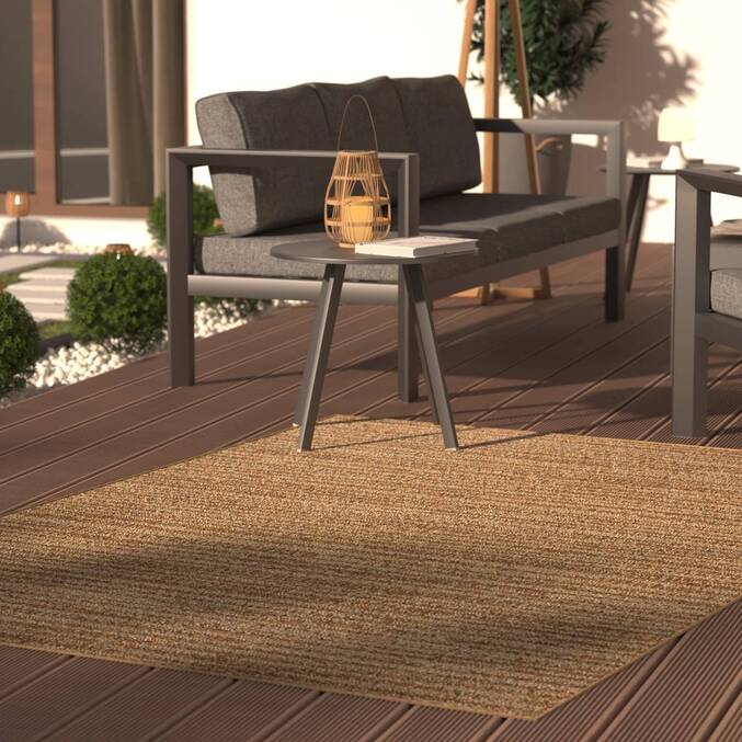 Tapis d'extérieur LUKA effet naturel