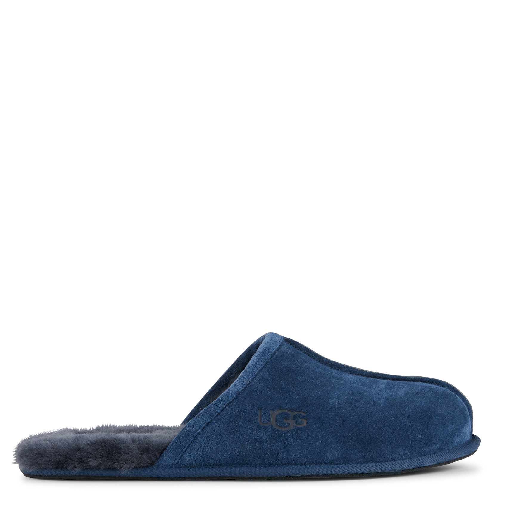 SCUFF - Chaussons fourrés en peau lainée | Bleu