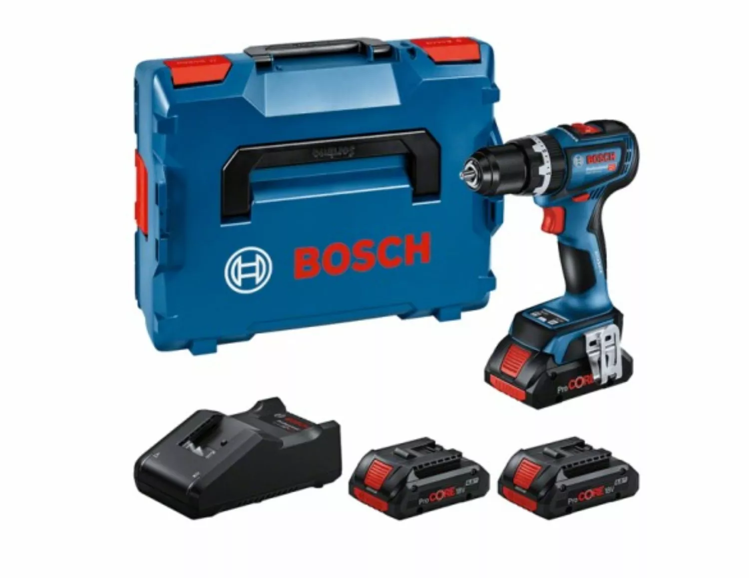 Bosch GSB18V-90C 18V Li-ion accu Schroefboormachine set (3x 4Ah accu) in L-Boxx